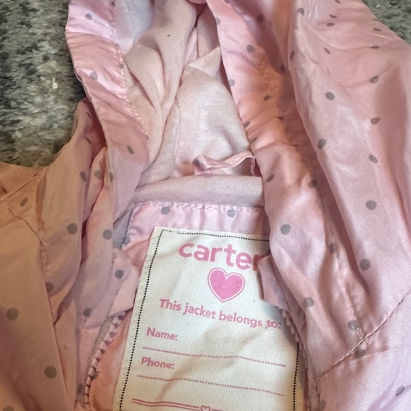 Carter’s Pink Kids Hooded Raincoat Jacket size 2T - Picture 2 of 4